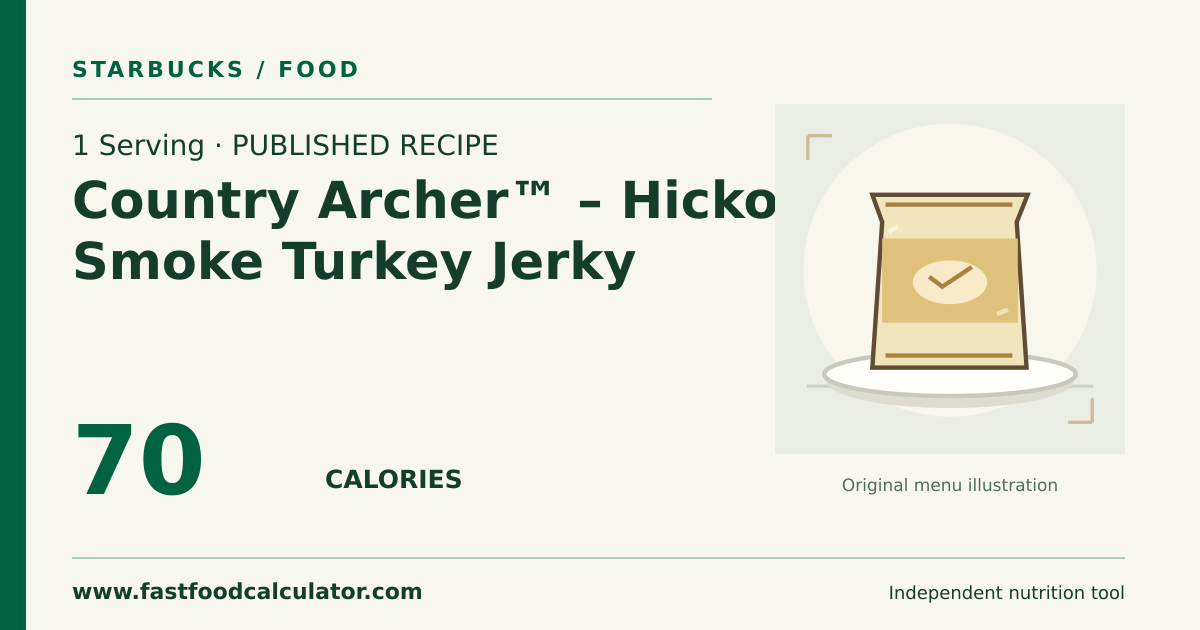 Illustrated share card for 1 Serving Country Archer™ – Hickory Smoke Turkey Jerky