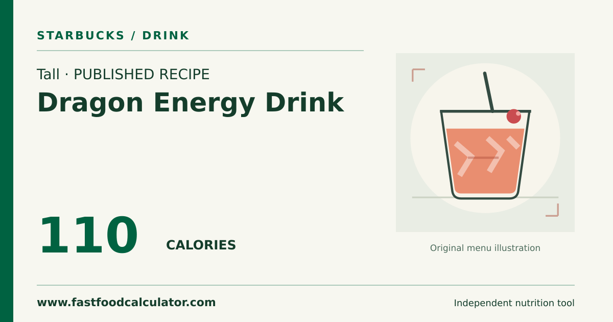 Illustrated share card for Tall Dragon Energy Drink