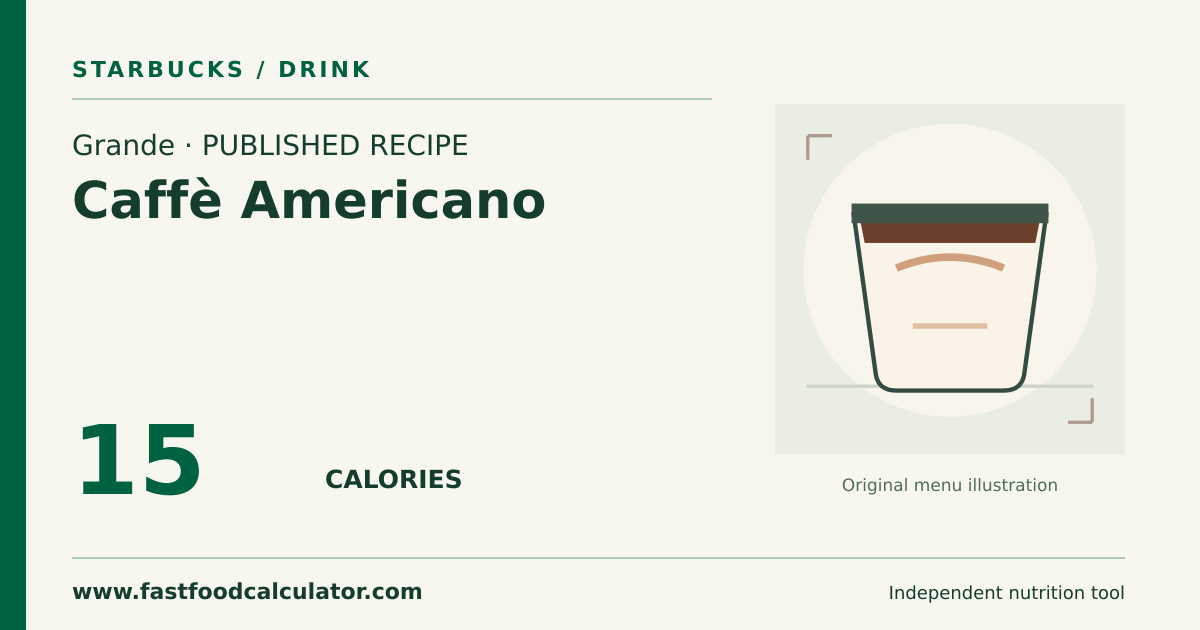 Illustrated share card for Grande Caffè Americano