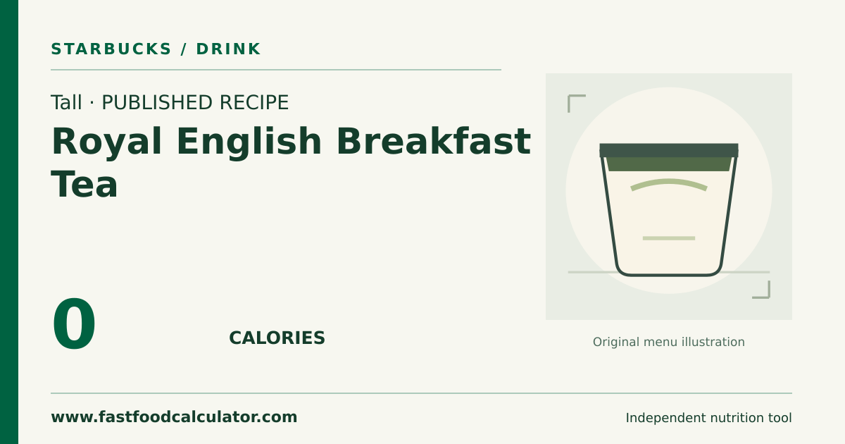 Illustrated share card for Tall Royal English Breakfast Tea