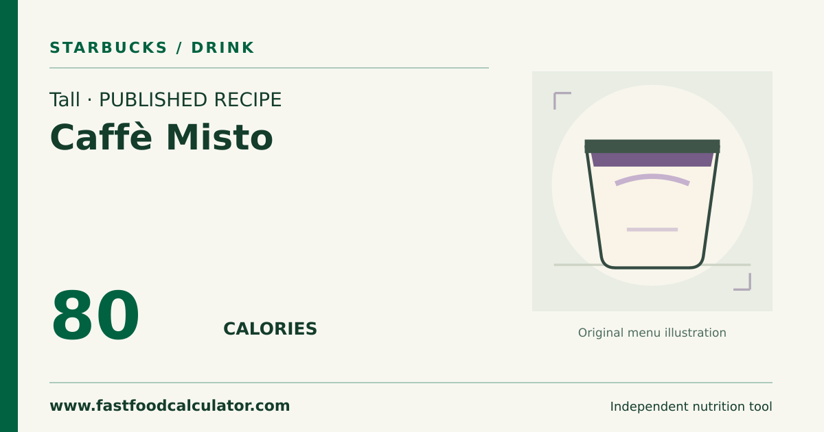 Illustrated share card for Tall Caffè Misto