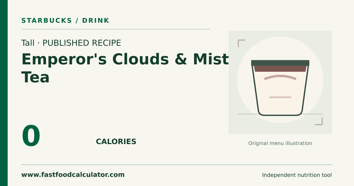 Illustrated share card for Tall Emperor's Clouds & Mist® Tea