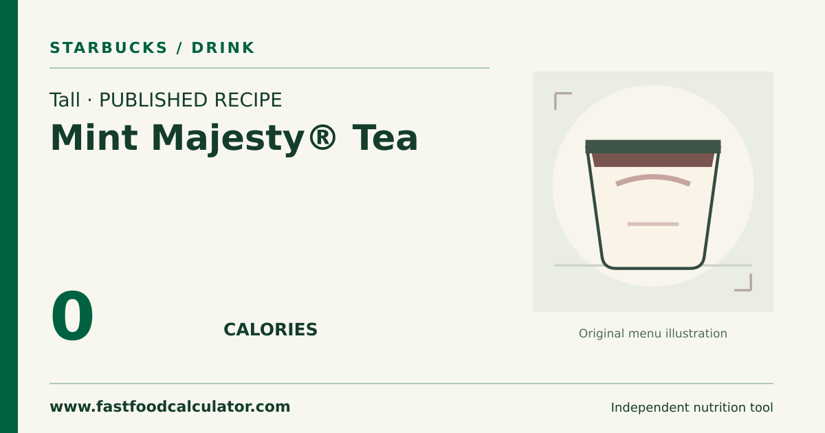 Illustrated share card for Tall Mint Majesty® Tea